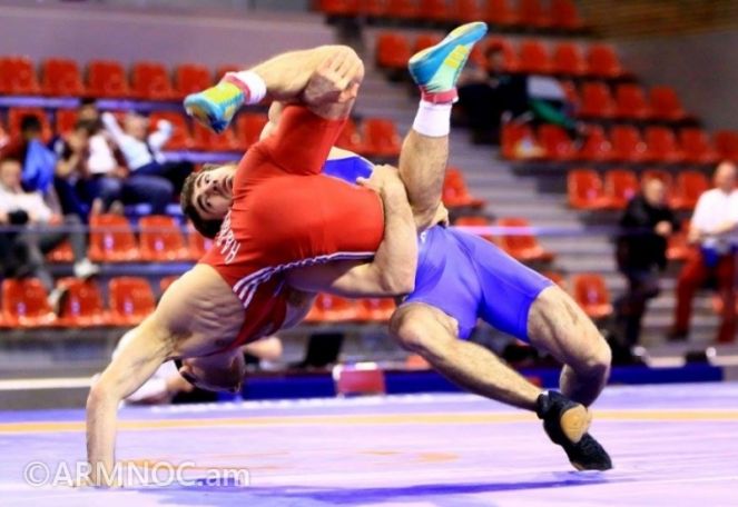 Wrestler Mkhitar Grigoryan - gold medalist of international tournament