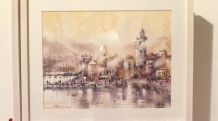 Works by Petros Poghosyan exhibited at the Fourth Watercolor Competition Biennale in Belgrade