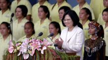 Taiwan's Tsai Ing-wen sworn in as first female president