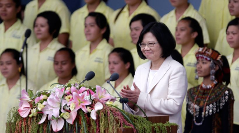 Taiwan's Tsai Ing-wen sworn in as first female president