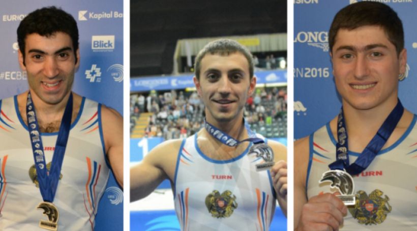 Armenian athletes return with medals won during European Championship
