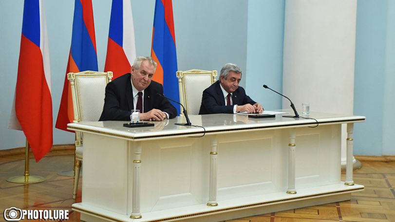 ՀՀ նախագահ. Հայաստան-Չեխիա համագործակցությունը ամենաբարձր մակարդակի վրա է, քան երբևէ եղել է