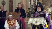Католикос Гарегин II во время приветствия Папы Римского в Эчмиадзине напомнил заявление понтифика о Геноциде армян