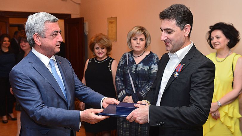 Eduard Topchian awarded the Second Degree Medal For Merit to the Fatherland
