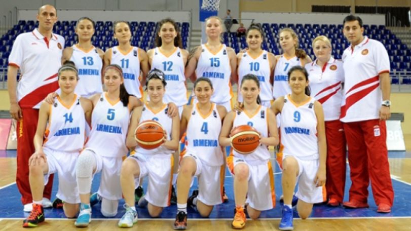 Armenia U18 women’s basketball team – winner of European Championship Division C