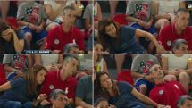 Ultimate supportive Olympic parents just can't sit still as gymnast daughter competes in Rio
