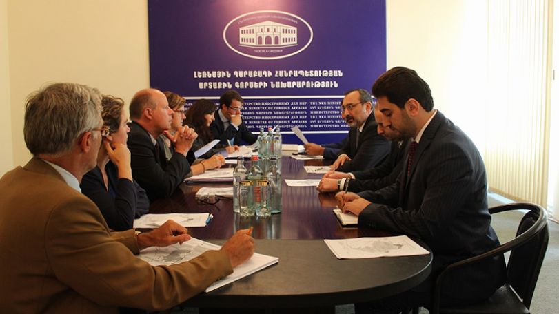 NKR Foreign Minister received the delegation of the Belgian Federal and Brussels Regional Parliaments