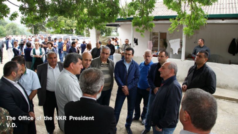 Artsakh President met with Talish residents who left their houses after April War