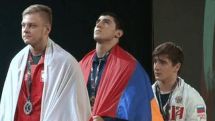 Weightlifter Karen Avagyan wins a bronze medal of World Championships