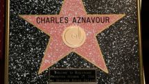 Charles Aznavour gets honorary Hollywood Star plaque