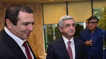 Президент Армении Серж Саргсян присутствовал на открытии современного спорткомплекса в Ереване