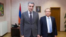 Armenia’s Agriculture Minister meets with Syrian Charge D’Affairs to boost economy and trade