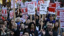 Thousands of anti-Trump protesters take to streets of U.S. cities