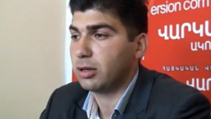 David Sanasaryan begins hunger strike near OSCE Office in Yerevan
