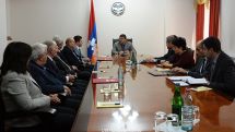 NKR Prime Minister meets with  prominent scientists from Matenadaran and Yerevan State University