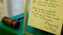 Handwritten Anne Frank poem sells at auction for €140,000