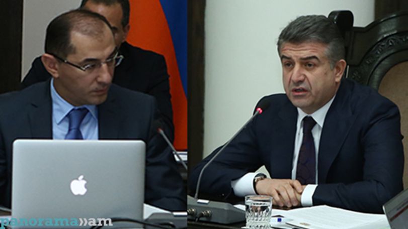 Премьер Армении Карен Карапетян указал на математические ошибки главы Минфина Вардана Арамяна