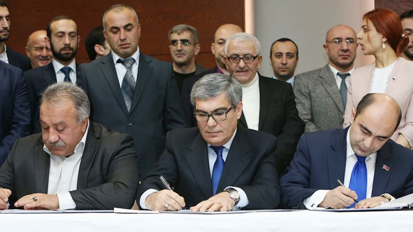 Հայաստանյան երեք կուսակցություններ ստորագրեցին քաղաքական համագործակցության հուշագիր