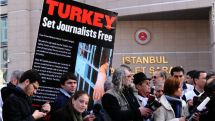 Turkey's crackdown propels number of journalists in jail worldwide to record high