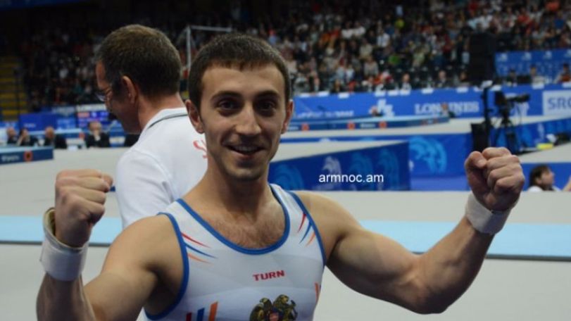 Gymnast Artur Davtyan grabbed two gold medals at Voronin Cup
