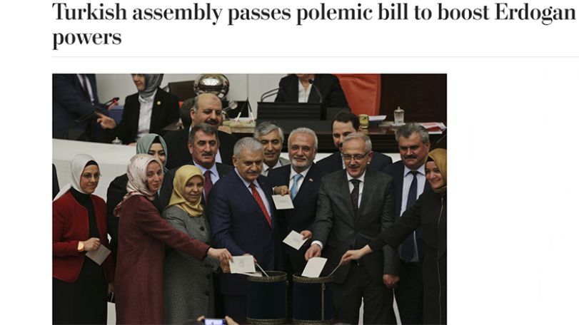 Turkey’s parliament passes polemic bill to boost Erdogan powers