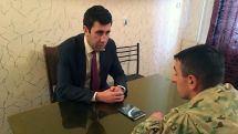 NKR Ombudsman visits the captured Azerbaijani saboteur