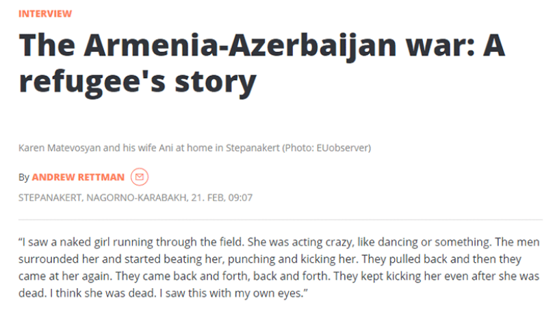 Eyewitness to Sumgait pogroms: 1988 bloody events and “April war” showed reconciliation with Azerbaijan is impossible
