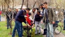 Tree planting with, on behalf, and in memory of heroes fallen during the April war