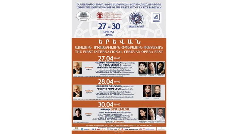 World-famous opera stars to perform in Yerevan, Armenia
