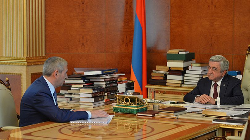 Վահան Մարտիրոսյանը նախագահին զեկուցել է իրականացվող կառուցվածքային բարեփոխումների և ընթացիկ ծրագրերի մասին