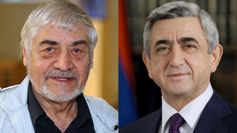 Президент Армении Серж Саргсян поздравил актера Гужа Манукяна с 80-летним юбилеем