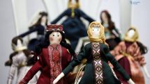 Dolls in Armenian national clothing made in Stepanakert, Artsakh