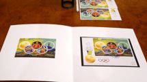 New souvenir sheet with one stamp dedicated Armenian Olympic champion Artur Aleksanyan