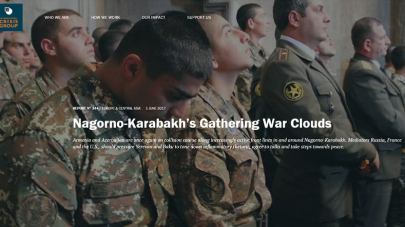 ICG: Armenia and Azerbaijan closer to war than at any point since the 1994 ceasefire
