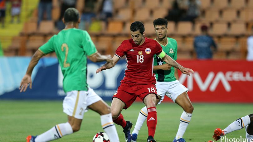Henrikh Mkhitaryan at double as Armenia national team beat Saint Kitts and Nevis in a friendly match