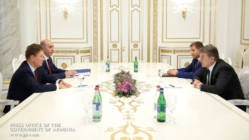 Премьер Карен Карапетян: «Газпром» – надежный партнер Армении