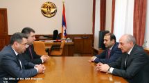 Artsakh president meets with “Electric Networks of Armenia” top management, discusses a range of projects in Artsakh