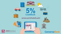 Converse Bank initiates cooperation with armhotels.am site