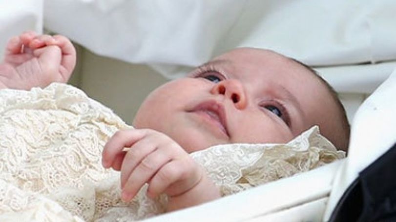 Princess Charlotte is christened at a Sandringham church