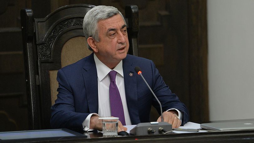 Президент Серж Саргсян: Нынешний состав правительства Армении во главе с премьером Кареном Карапетяном пользуется полноценным доверием