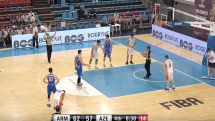 Armenian basketball team beats Azerbaijan at FIBA U20 European Championship