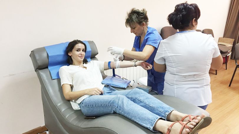 Employees of “FMD KL Europe” donated blood for children with blood cancer diseases