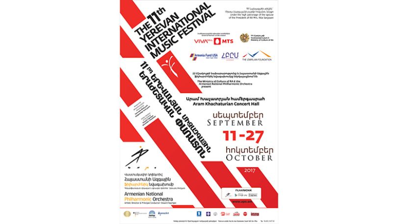 Yerevan 11th International Music Festival kicks off on 11 Sept.
