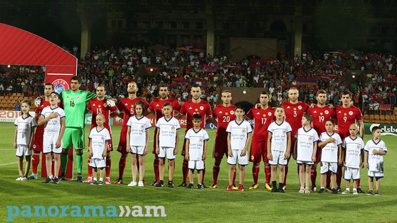 Armenian football team plummet 11 places in latest release of FIFA World Rankings