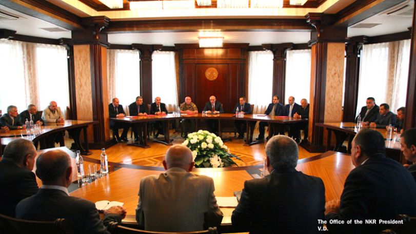 Artsakh President meets with members of the Union of freedom Fighters