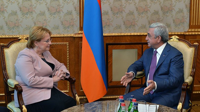 Глава Минздрава России В.Скворцова представила президенту Сержу Саргсяну новые направления сотрудничества с Арменией