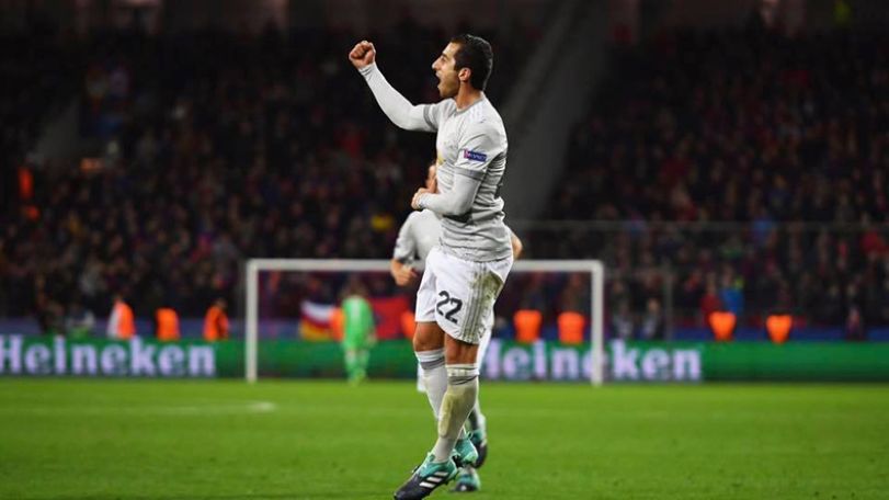 Mkhitaryan happy to mark his 50th Man Utd appearance with a goal