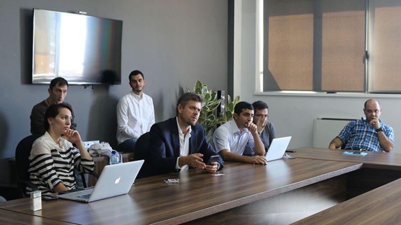 Leading businessman and investor in technology sector Ilya Laurs visiting Armenia