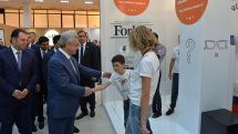 President Sargsyan attends opening of DigiTec Expo-2017 technology exhibition
