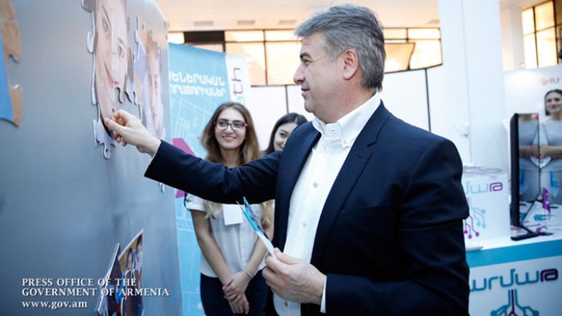 Премьер Армении Карен Карапетян посетил технологическую выставку «DigiTec Expo-2017»